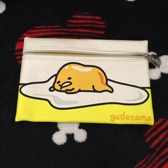 Ipsy x Sanrio Gudetama Lazy Egg Makeup Bag zip up - Picture 7 of 8